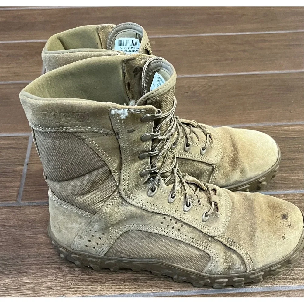 Rocky S2V Special Ops Coyote Tactical Boots RKC050 Mens 12 W Vibram Sole USA